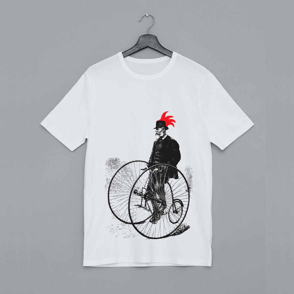 Old school biker tshirt