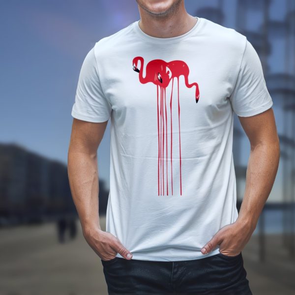 Alternative view of flamingo