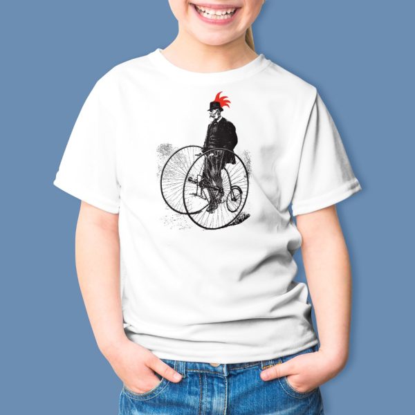 Alternative view of old-school-biker