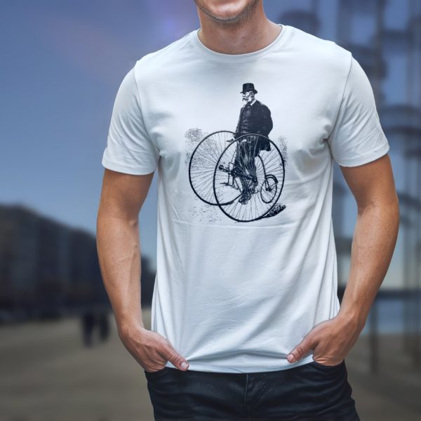 Alternative view of old-school-biker