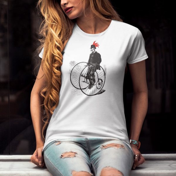 Alternative view of punk old school biker