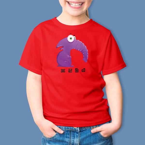 Alternative view of purple-alien