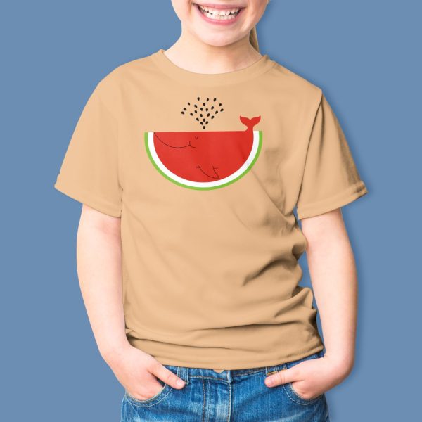 Alternative view of watermellon-whale